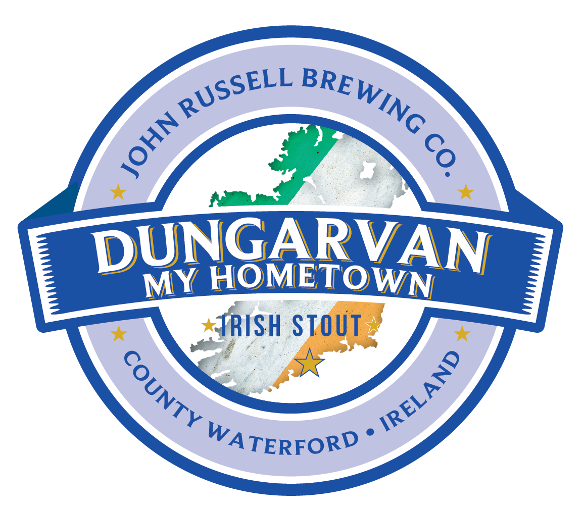 John Russell Brewing Co Label Dungarvan My Hometown Irish Stout